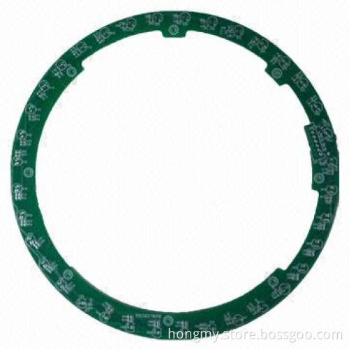 2-layered Round Circle PCB Board with 1.0mm Thickness, Made of FR-4 Material